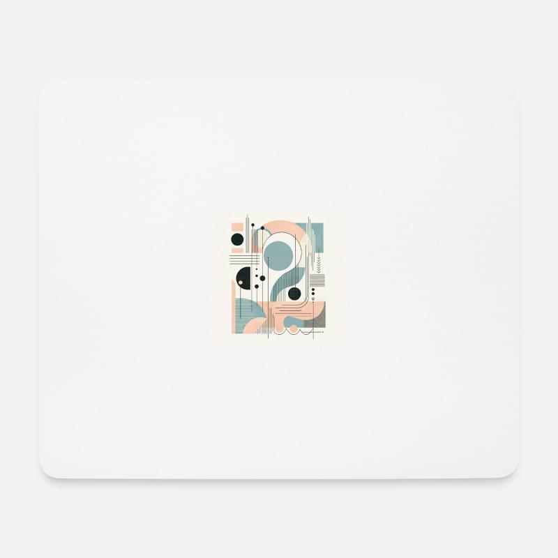 Geometrische Meditation - Mousepad (Querformat) - Weiß