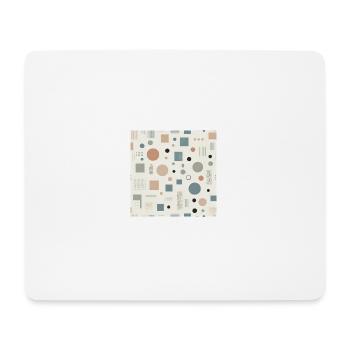 Géométrie Zen - Tapis de souris (format paysage) - blanc - Devant