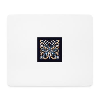 Symphonie de papillons - Tapis de souris (format paysage) - blanc - Devant