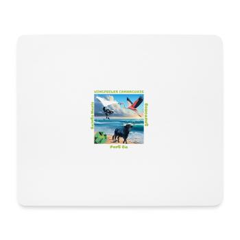 Planchou Waterman wingfoiler camarguais spots - Tapis de souris (format paysage) - blanc - Devant
