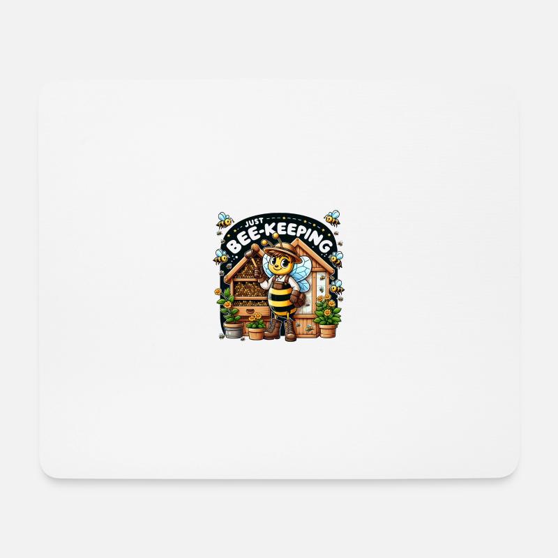 Just Bee-Keeping - Mouse Pad (horizontal) - white
