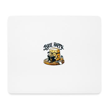 Brie Heureux - Tapis de souris (format paysage) - blanc - Devant
