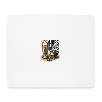 Hops and Dreams - Mousepad (Querformat) - Weiß - Vorne