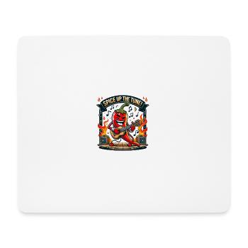 Pimentez la mélodie - Tapis de souris (format paysage) - blanc - Devant