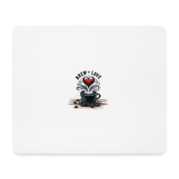 Brew Love - Mouse Pad (horizontal) - white - Front