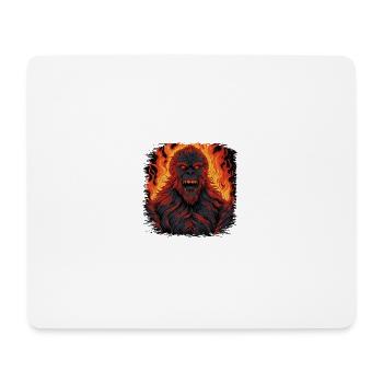 birthday present animal kingdom silverback nature - Mousepad (Querformat) - Weiß - Vorne