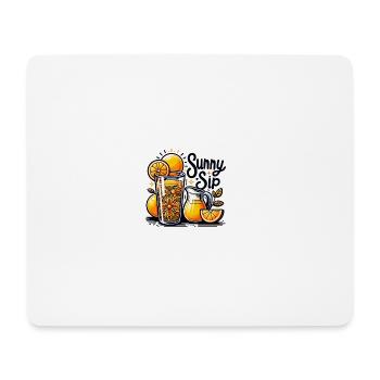 Sunny Sip - Mouse Pad (horizontal) - white - Front