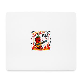 Pimentez la mélodie - Tapis de souris (format paysage) - blanc - Devant