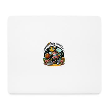 Transpirer avec douceur - Tapis de souris (format paysage) - blanc - Devant