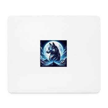 Wolf - Mousepad (Querformat) - Weiß - Vorne