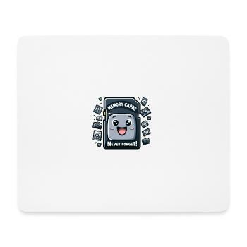 Les cartes mémoire n’oublient jamais - Tapis de souris (format paysage) - blanc - Devant