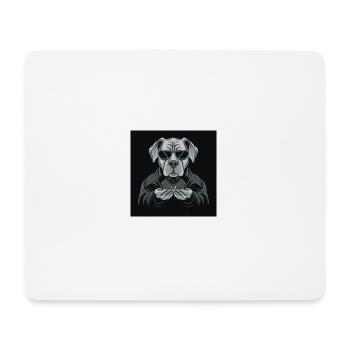 Chien Morpheus - Tapis de souris (format paysage) - blanc - Devant