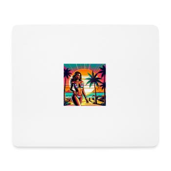 beach-adventure - Mousepad (Querformat) - Weiß - Vorne
