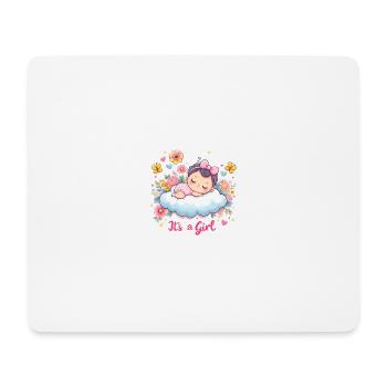 It`s a Girl - Mousepad (Querformat) - Weiß - Vorne