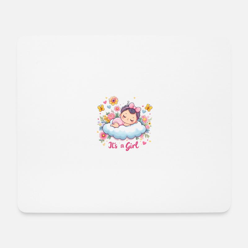 It`s a Girl - Mousepad (Querformat) - Weiß