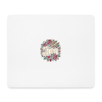 Amour - Tapis de souris (format paysage) - blanc - Devant