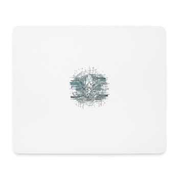 Cyber Emblem Nexus - Mouse Pad (horizontal) - white - Front