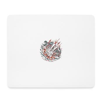 Barrage de châtiment - Tapis de souris (format paysage) - blanc - Devant