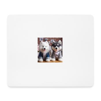Pup Gang - Mouse Pad (horizontal) - white - Front