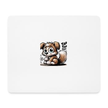 Moustaches de claquettes - Tapis de souris (format paysage) - blanc - Devant