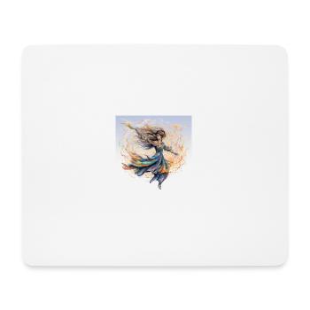 InkSymphony: A Manga Reverie - Mousepad (Querformat) - Weiß - Vorne