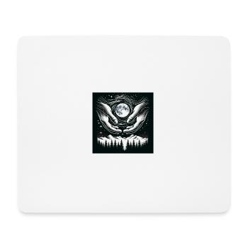 Harmonie au clair de lune - Tapis de souris (format paysage) - blanc - Devant