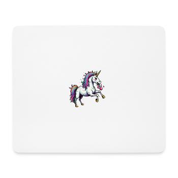 Crazy Unicorn - Mouse Pad (horizontal) - white - Front