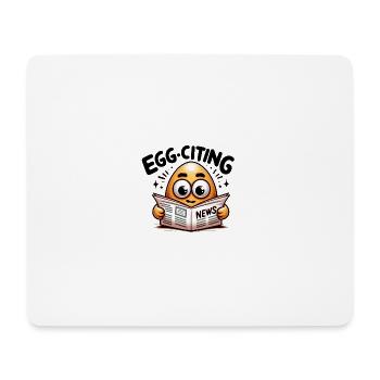 Actualités sur la citation d’oeufs - Tapis de souris (format paysage) - blanc - Devant