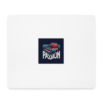 Piano-Passion (Klavierdruck)- Leidenschaft - Mousepad (Querformat) - Weiß - Vorne