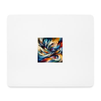 abstract painting design - Mousepad (Querformat) - Weiß - Vorne