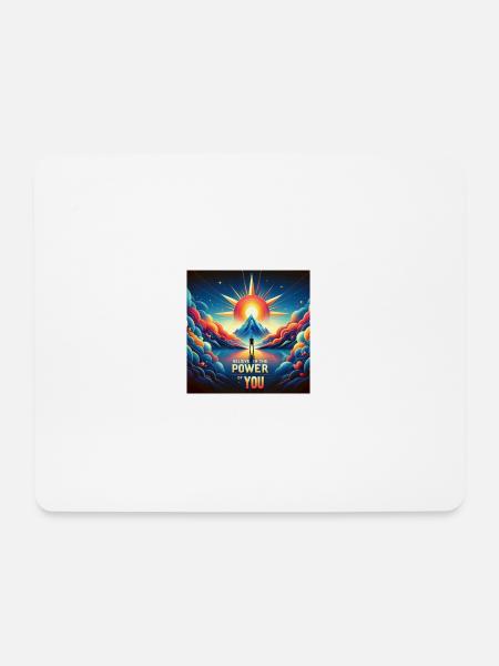 Glaube an die Kraft in Dir - Mousepad (Querformat) - Weiß