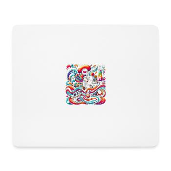 Retro Swirl Vibes - Mouse Pad (horizontal) - white - Front