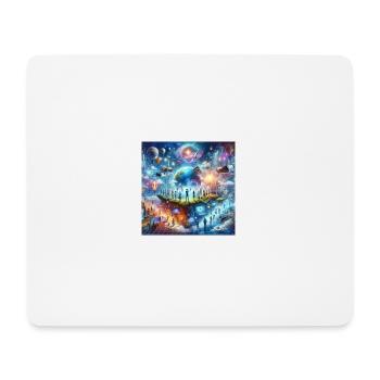 Komm ins Metaverse - Mousepad (Querformat) - Weiß - Vorne