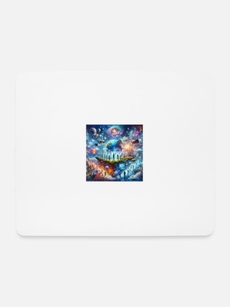Komm ins Metaverse - Mousepad (Querformat) - Weiß