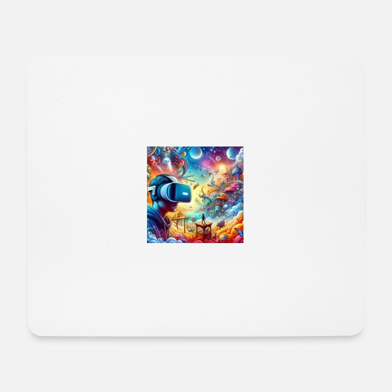 Metaverse - Mousepad (Querformat) - Weiß