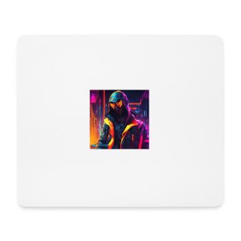Futuristic man - Mouse Pad (horizontal) - white - Front