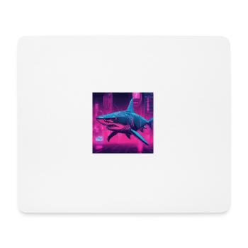 Hai - Mousepad (Querformat) - Weiß - Vorne