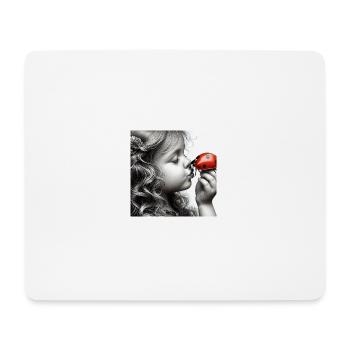 Respect Nature ... Ladybug Child - Mouse Pad (horizontal) - white - Front