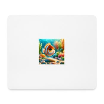 Poisson sucré - Tapis de souris (format paysage) - blanc - Devant
