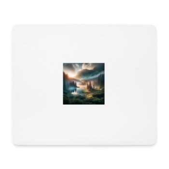 Lever du soleil - Tapis de souris (format paysage) - blanc - Devant