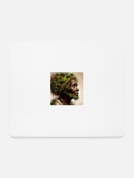 Woodpeople - Mousepad (Querformat) - Weiß
