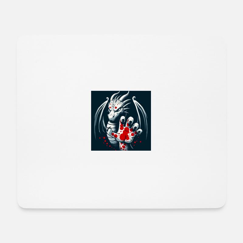 dragon putting out its paw - Mouse Pad (horizontal) - white