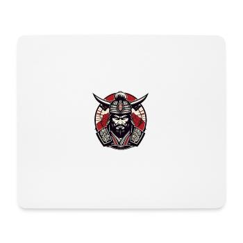 Logo de gymnase de samouraï, motif de samouraï, conception de samouraï - Tapis de souris (format paysage) - blanc - Devant