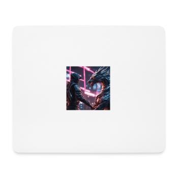 Ninja Dragon - Mousepad (Querformat) - Weiß - Vorne