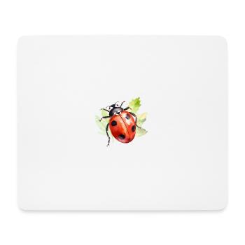 Ladybug Watercolor - Mouse Pad (horizontal) - white - Front