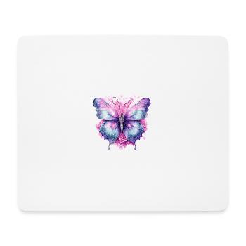 Flügelschlag: Schmetterling Design Kollektion - Mousepad (Querformat) - Weiß - Vorne