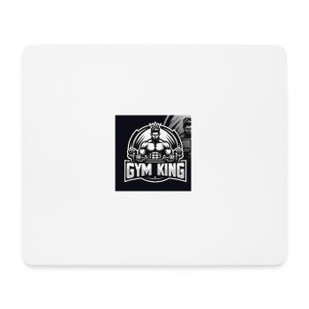 Gym King - Mousepad (Querformat) - Weiß - Vorne