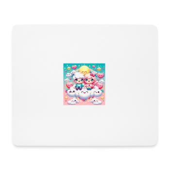 Cartoon Paar - Mousepad (Querformat) - Weiß - Vorne