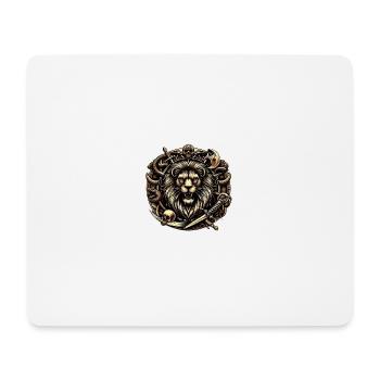 Vivre comme un Lion - Tapis de souris (format paysage) - blanc - Devant