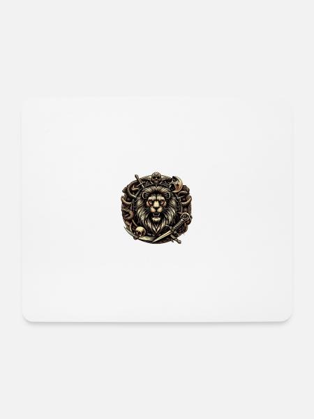 Living Like a Leo - Mouse Pad (horizontal) - white